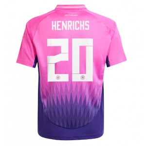 Fotbalové Dres Německo Benjamin Henrichs #20 Venkovní Oblečení ME 2024 Krátký Rukáv